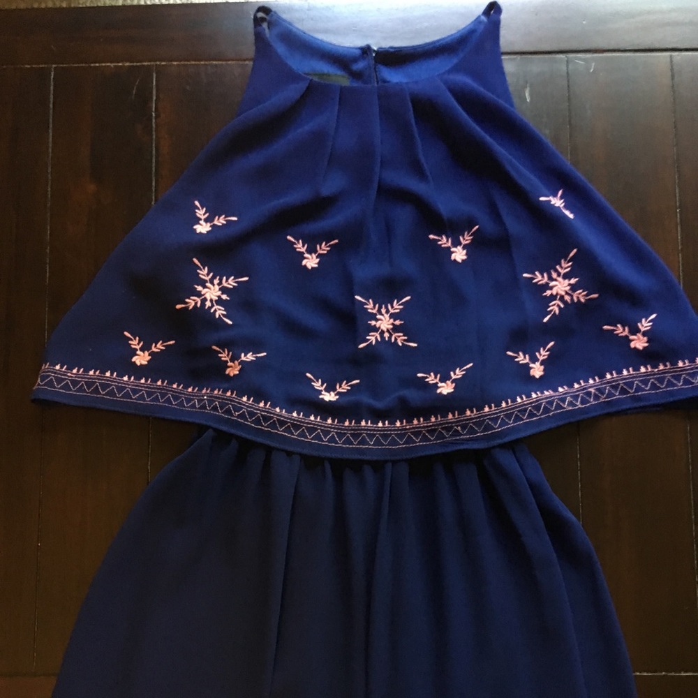 Girls Navy Blue Dress